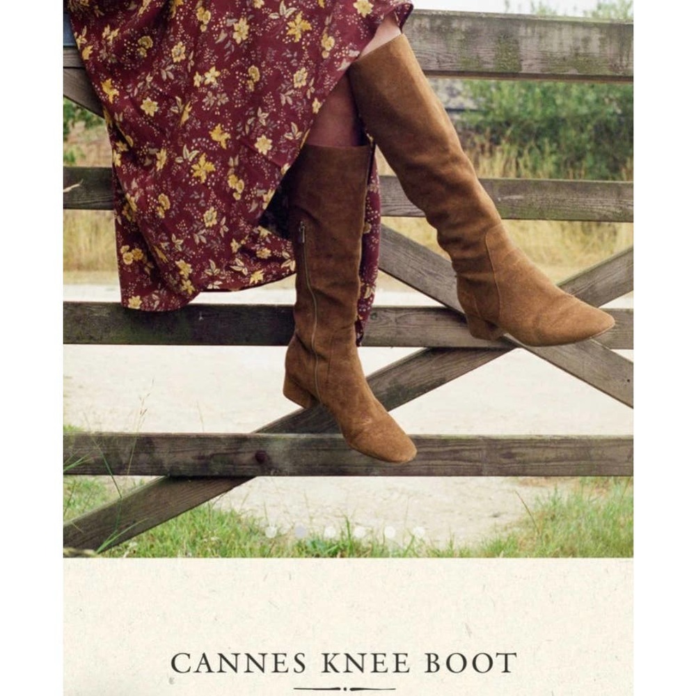 Doen Cannes Knee Boot Brown Suede